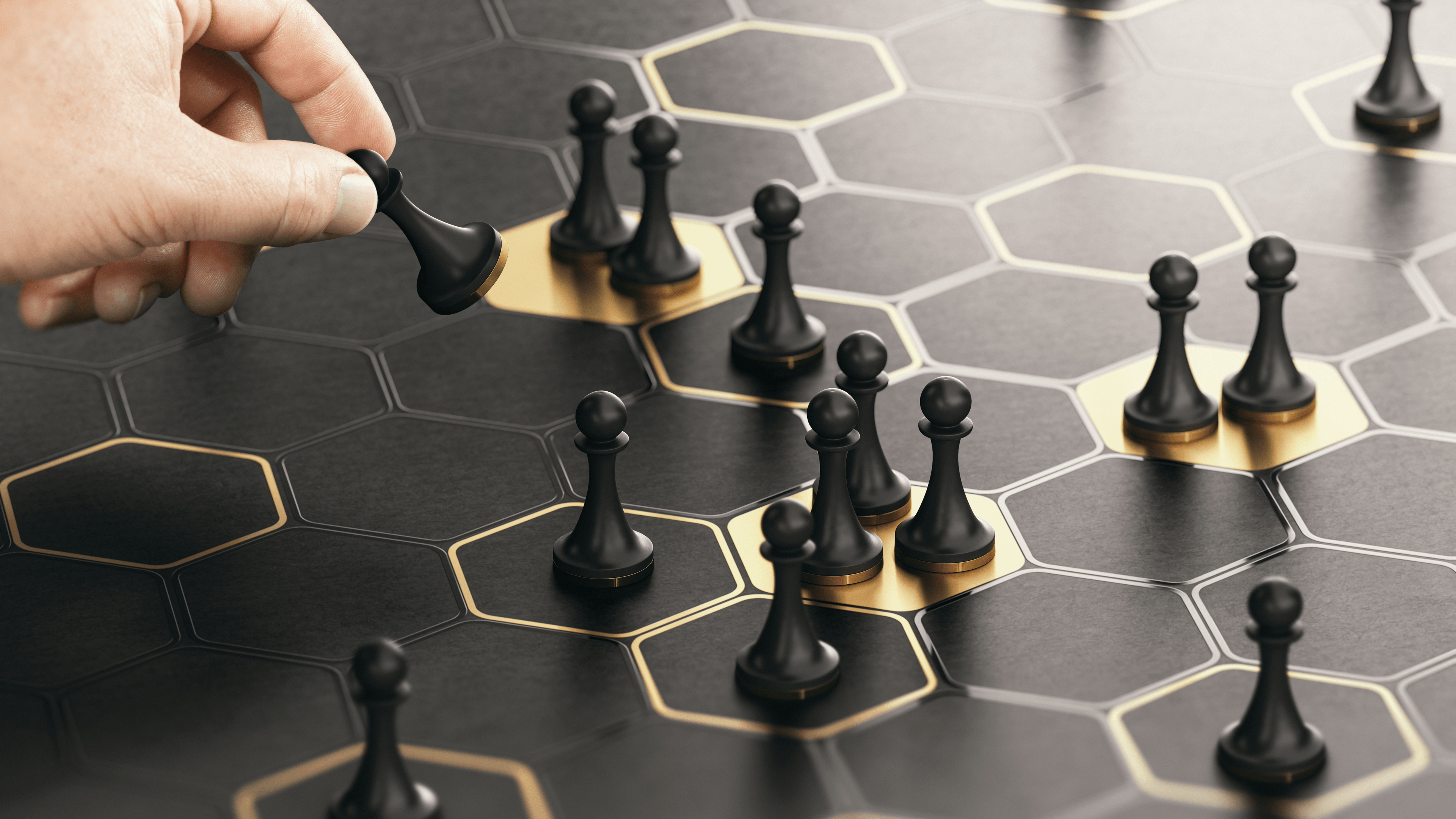 Imagem de tabuleiro com peças